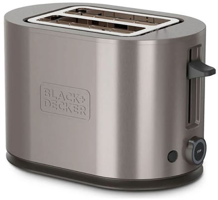 Black & Decker Broodrooster Toaster 2 Slot Stainless Steel