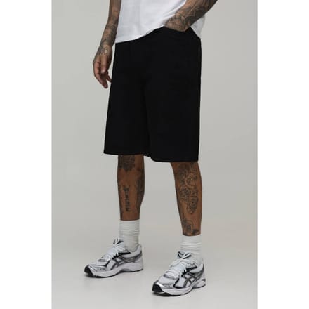 Tall Essential Relaxed Fit Denim Shorts | Black | Size 48