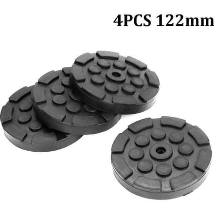 4 pièces robuste 122mm voiture camion rond en caoutchouc souple solide poste bras de levage tampons disque black