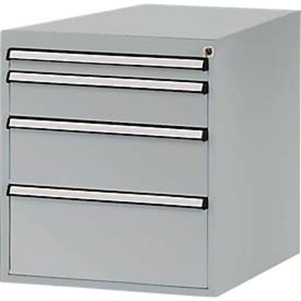 Manuflex ZB4763.9006 Behuizing onderbouw stationair, gebruiksh. 500 mm met 4 lades. Voor tafel diepte 1000 mm