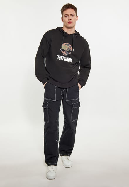 TUFFSKULL Sweatshirt Heren zwart