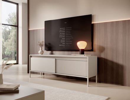 Meubella - TV-Meubel Saran - Beige - 153 cm