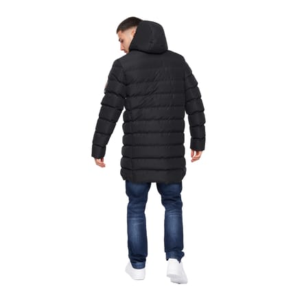 Crosshatch Heren Longkamp Jas (Zwart)