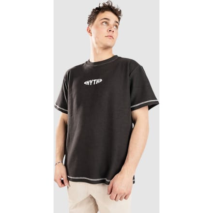 Rhythm Terry Contrast T-Shirt zwart