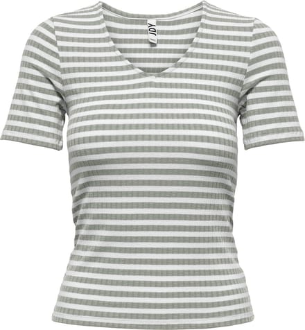 JdY JDYFRANSISKA S/S STRIPE TOP JRS NOOS Dames T-shirt - Maat S