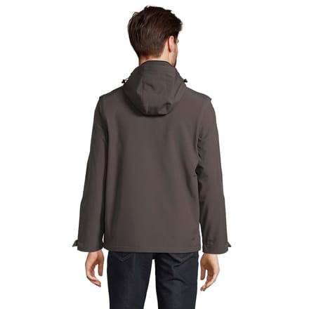 SOLS Unisex volwassen Falcon 3 in 1 Soft Shell Jas (Houtskool Grijs Effen)