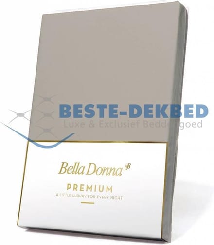 Bella Donna Premium Jersey Hoeslaken - Parelgrijs (0710)
