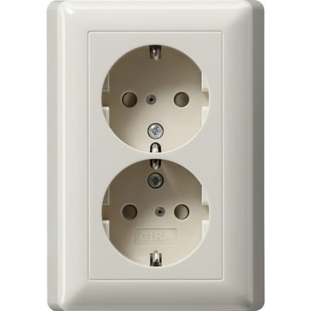 Gira wandcontactdoos systeem 55 (WCD-schakelmateriaal) - 078301 - E2FX4