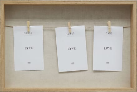 Deknudt Frames memobord S68UD3 E3 - naturel houtkleur - houten knijper