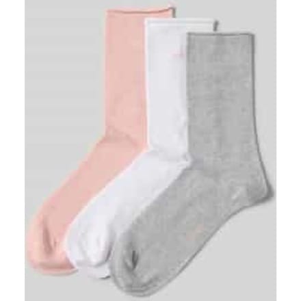 Calvin Klein Damessokken Classic Rolltop 3-Pack Pink