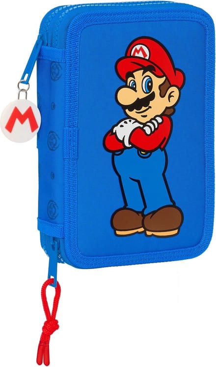Super Mario Gevuld Etui, Play - 28 st. - 19,5 x 12,5 x 4 cm - Polyester