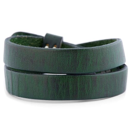 Groene Jackson Lederen Armband
