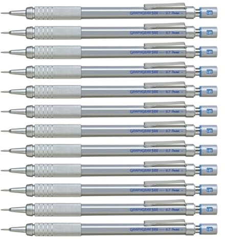 Mechanisch potlood 0.7 mm met metalen grip en instelbare hardheidsindicator