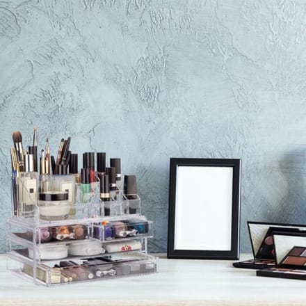 Confibel - Make-up Organizer - Cosmetica Organizer - Verstelbare Lades - Sieraden/Make-up - Cosmetica Opbergdoos - Transparant