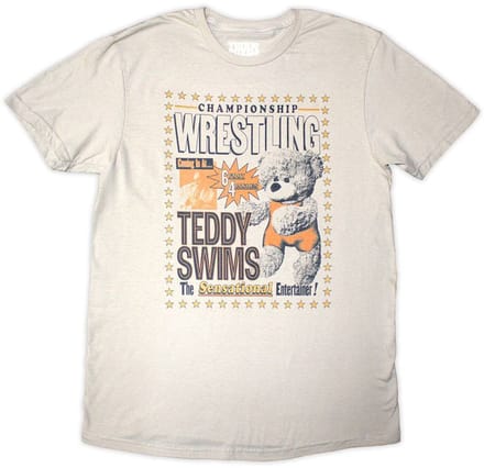 Teddy Swims - Wrestling Heren T-shirt - S - Creme