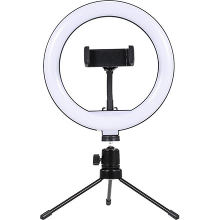 8 inch LED Desktop Video Ringlicht Selfie Lamp Met Desktop Statief Standaard USB Stekker Voor YouTube Tik wit