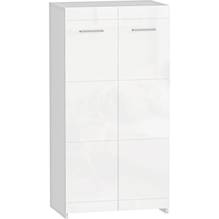4goodz Schoenenkast met verstelbare planken - 10 paar - Wit Hoogglans