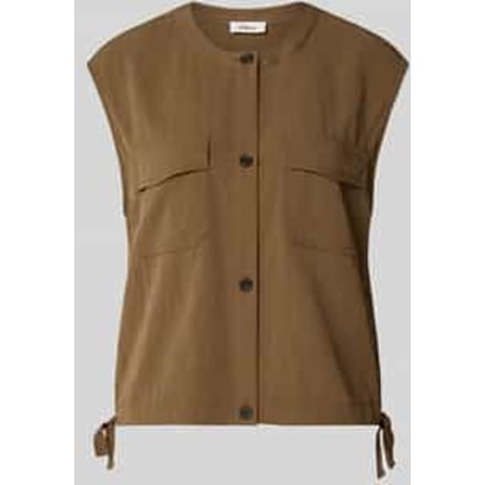 relaxed fit bodywarmer met tunnelkoord