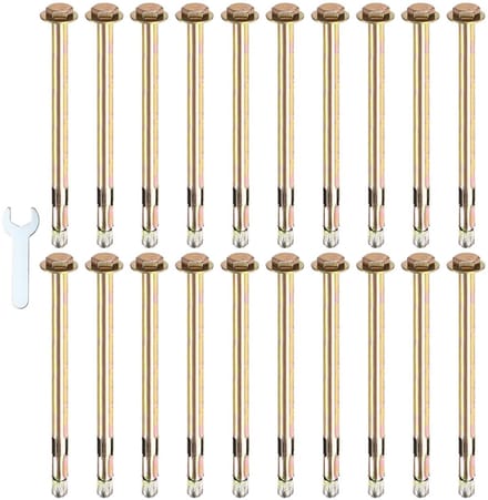 Solidchoice - Set van 20 Zeskantige Expansieschroeven M8 x 150mm voor Bouwprojecten