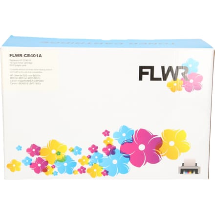 FLWR - Toner / 507A / Cyaan - Geschikt voor HP
