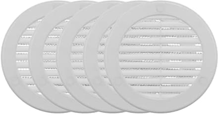 4 Inch Ventilatierooster 5-Pack - Rond Luchtrooster met Insectenscherm