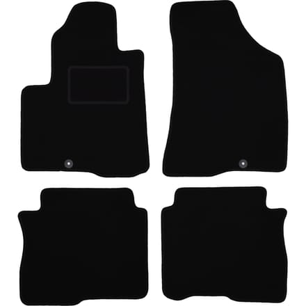 Zwarte veloursmatten voor: Hyundai SantaFe II SUV (2006-2012)