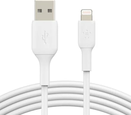 Belkin BOOST↑CHARGE - USB-A naar Lightning Kabel - 2 Meter - 12W - Wit
