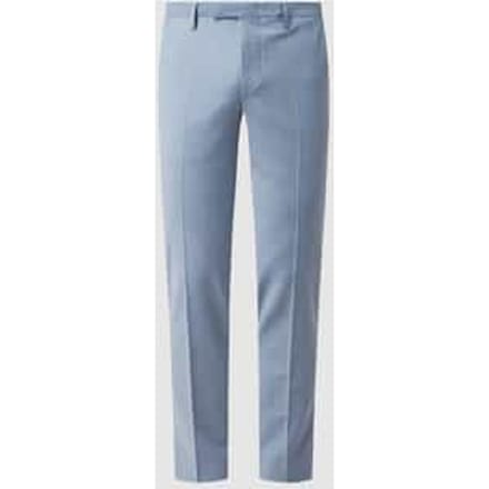 Slim fit pantalon met persplooien, model 'Monopoli'