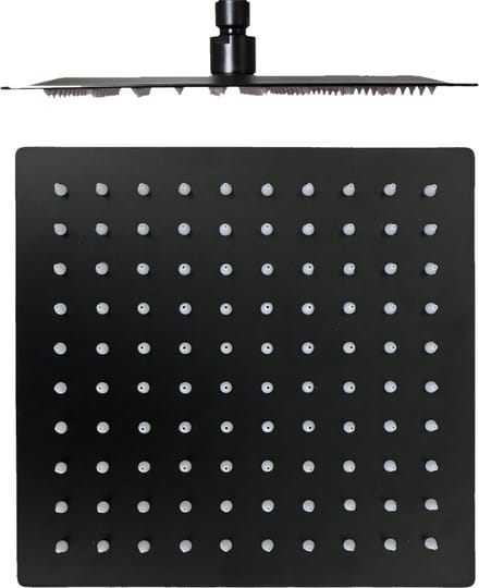 Hoofddouche Slim - 20x20cm - Mat Zwart