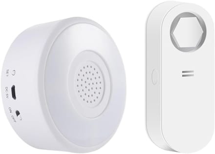 Waterlek Detector - Lekkage Sensor - Huis Beveiligen - App Meldingen - 1 Hub 1 Sensor - Wit