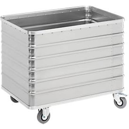 Transportwagen van aluminium, zonder deksel, 415 l