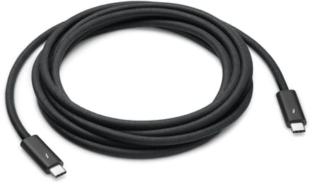 Apple MW5H3ZM/A Thunderbolt-kabel Thunderbolt 4 Thunderbolt (USB-C) stekker, Thunderbolt (USB-C) stekker 3 m Zwart
