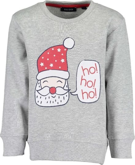 Blue seven kerst Trui grijs, Maat 122