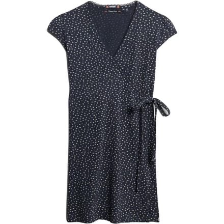 Superdry Athletic Essential Wrap Jurk Blauw Grootte: 38