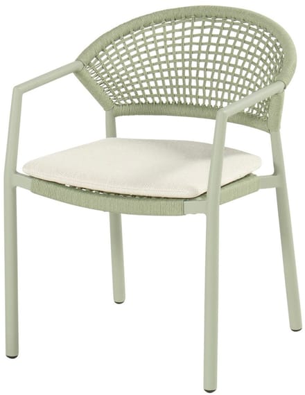 Hartman Taragona stapelbare rope dining tuinstoel - Soft Green