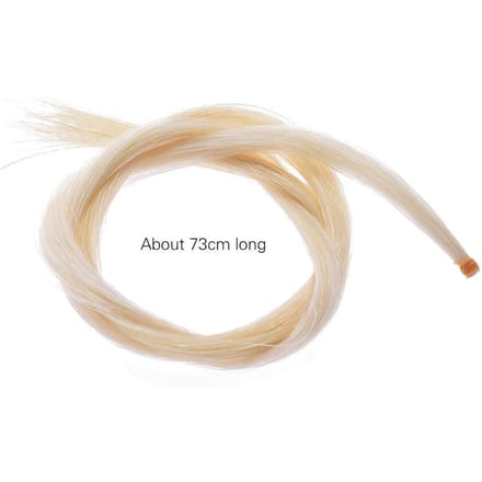 Eén Hank Hoge kwaliteit Strikhaar Paardenhaar voor Vioolstrijkstok Natuurlijke Witte Kleur for 4/4 Violin Bow white