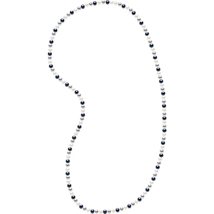 Lang Collier Echte Gecultiveerde Zoetwaterparels Barok 6-7 mm
