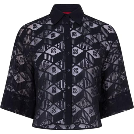 Hugo Ephraima-blouse met lange mouwen voor dames (Zwart)