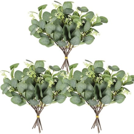 Allecto - Kunstmatige Eucalyptus Takken - Decoratieve Groene Bladeren