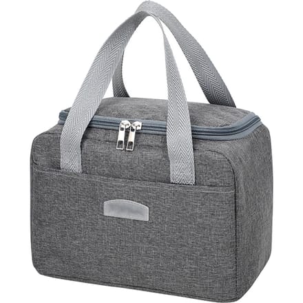 Geïsoleerde Lunchtas Waterdicht Grote Capaciteit Stevig Handvat Voedsel Lunchcontainer voor Kantoor Picknick gray