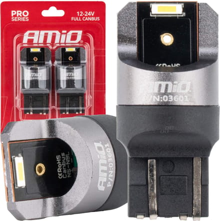 AMiO WY21W LED 12V-24V 2x1860 SMD Wit Canbus [Koplamp -Dagrijverlichting] (2 stuks)