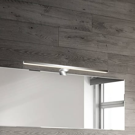 B.K.Licht Dun - LED Spiegelverlichting - warm wit licht - spiegellamp - klembaar of schroefbaar - chroom - 50x10.5x4 cm