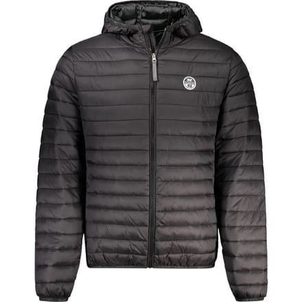 Gequiltede Hooded Jacket Model Zwart