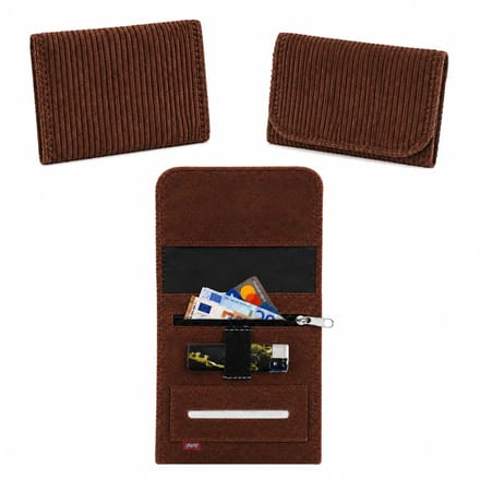 Champ Shag Etui - Tabak Etui - Ribstof - Medium - Bruin