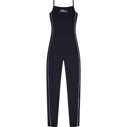 Ellesse Dames Zijstreep Spaghetti Strap Jumpsuit (Zwart)