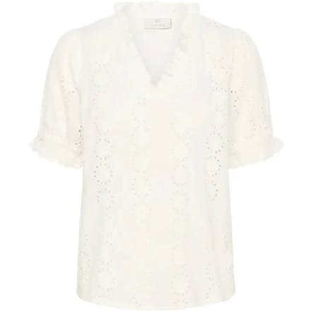 Kaffe KAdona Blouse Dames Blouse - Chalk