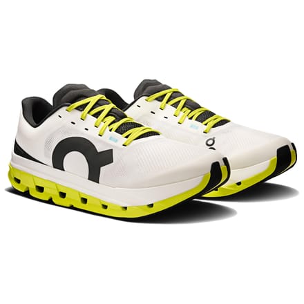 On Cloudflow 5 White | Lime Maat: 44.5 | Hardloopschoenen Outlet | Heren | Wit