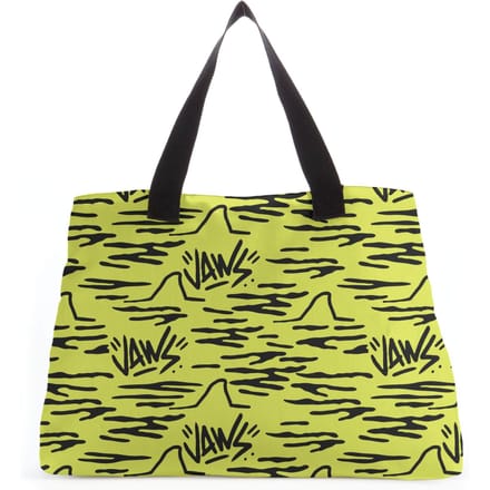 Jaws Yellow Doodle Tote Bag