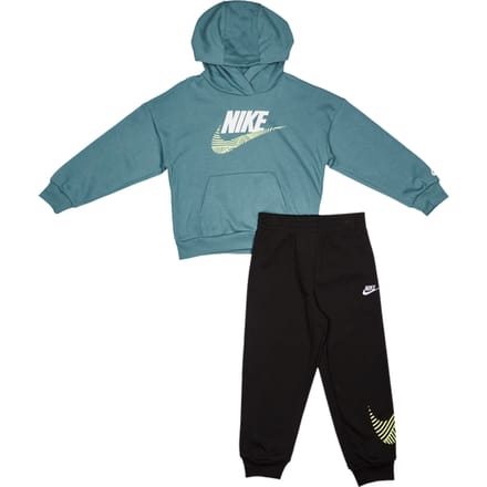 Nike Itz Oversized Ft Trainingspakken Peuter - Zwart - Maat 92 - 98 CM - Katoen Fleece