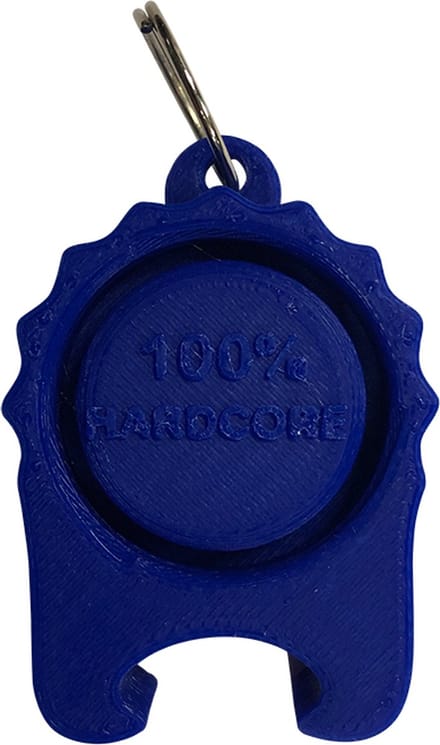 100% Hardcore PartyCap | De universele festivaldop met bieropener | Blauw
